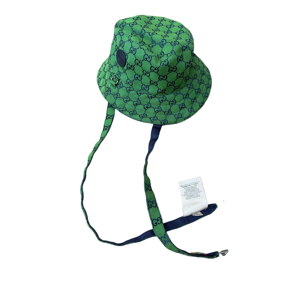 Gucci Self-Tie Green Bucket Hat (Size L)