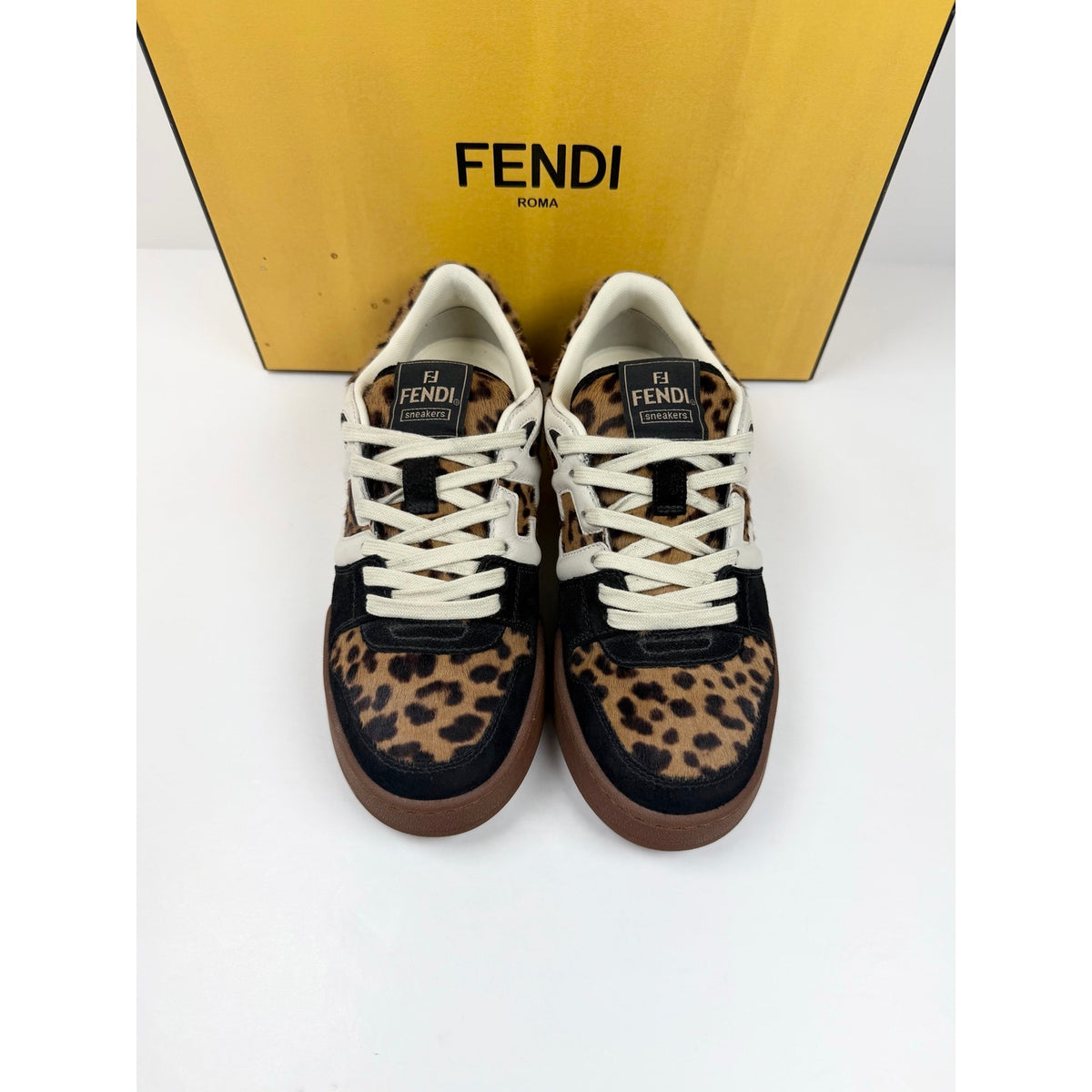 Size 7UK/8US - Fendi Match Low Top Sneakers