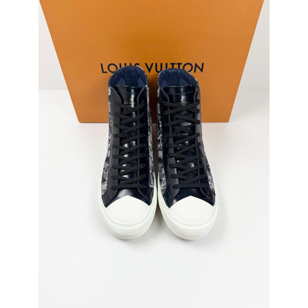 Size 7LV/8US - Louis Vuitton Tattoo Denim High Top NEW
