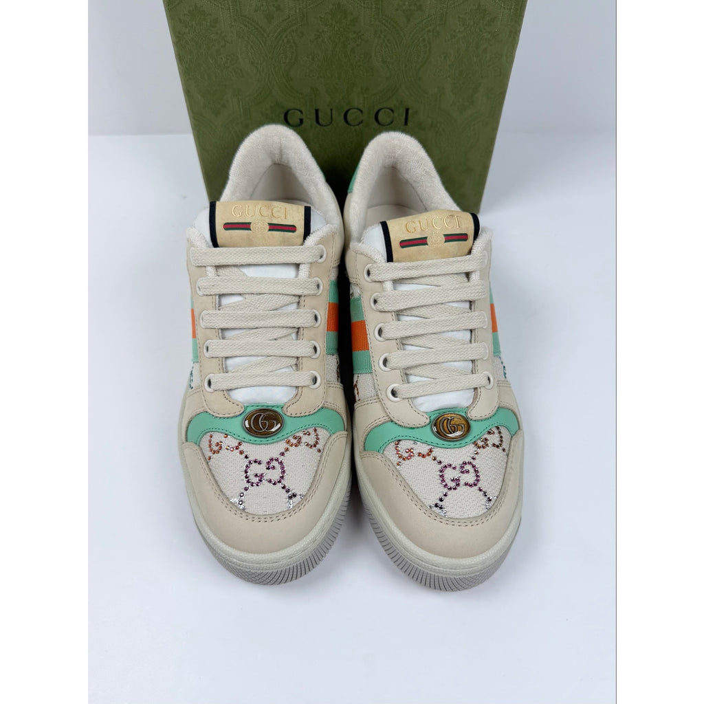 Size 36/6 - Gucci Screener GG Crystals Womens NEW