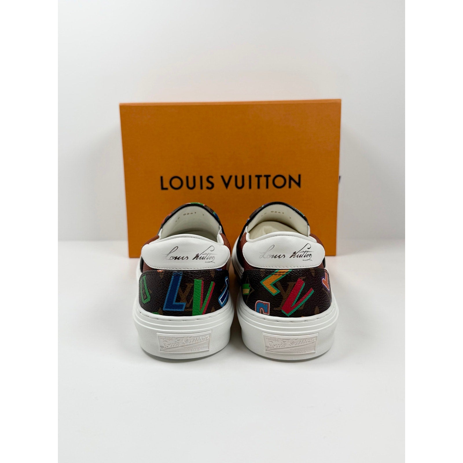Size 7LV/8US - Louis Vuitton x NBA Ollie Slip On NEW
