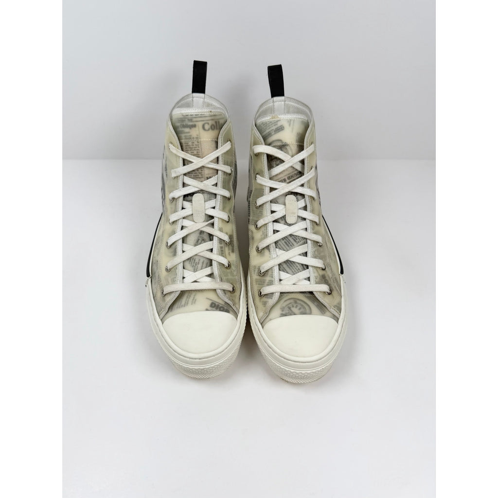 Size 44EU/11US - Dior b23 Newspaper Print High Top