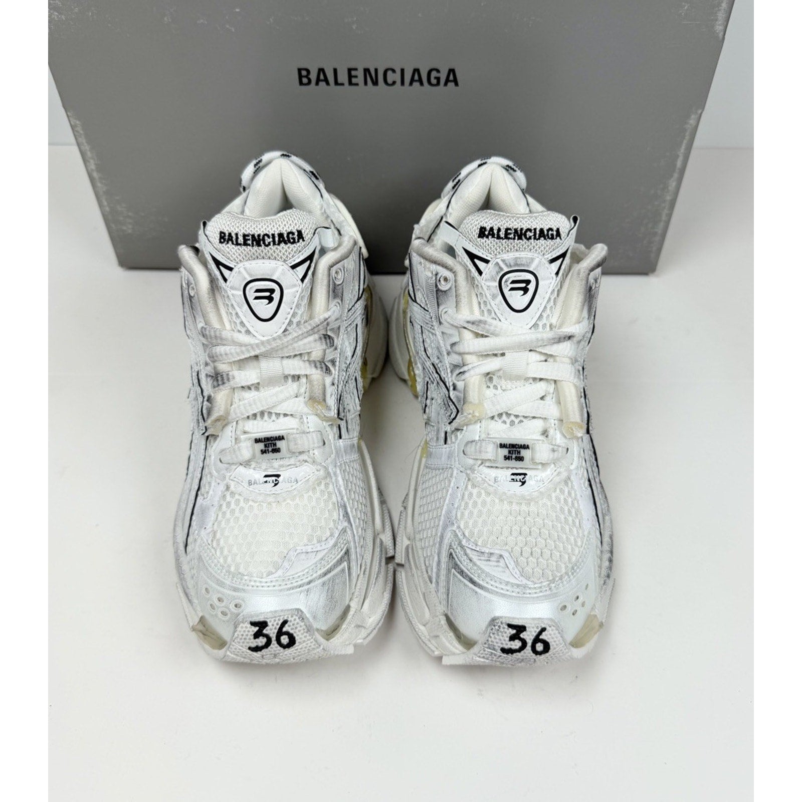 Size 36EU/6W - Balenciaga Runner Kith Distressed Sneakers NEW