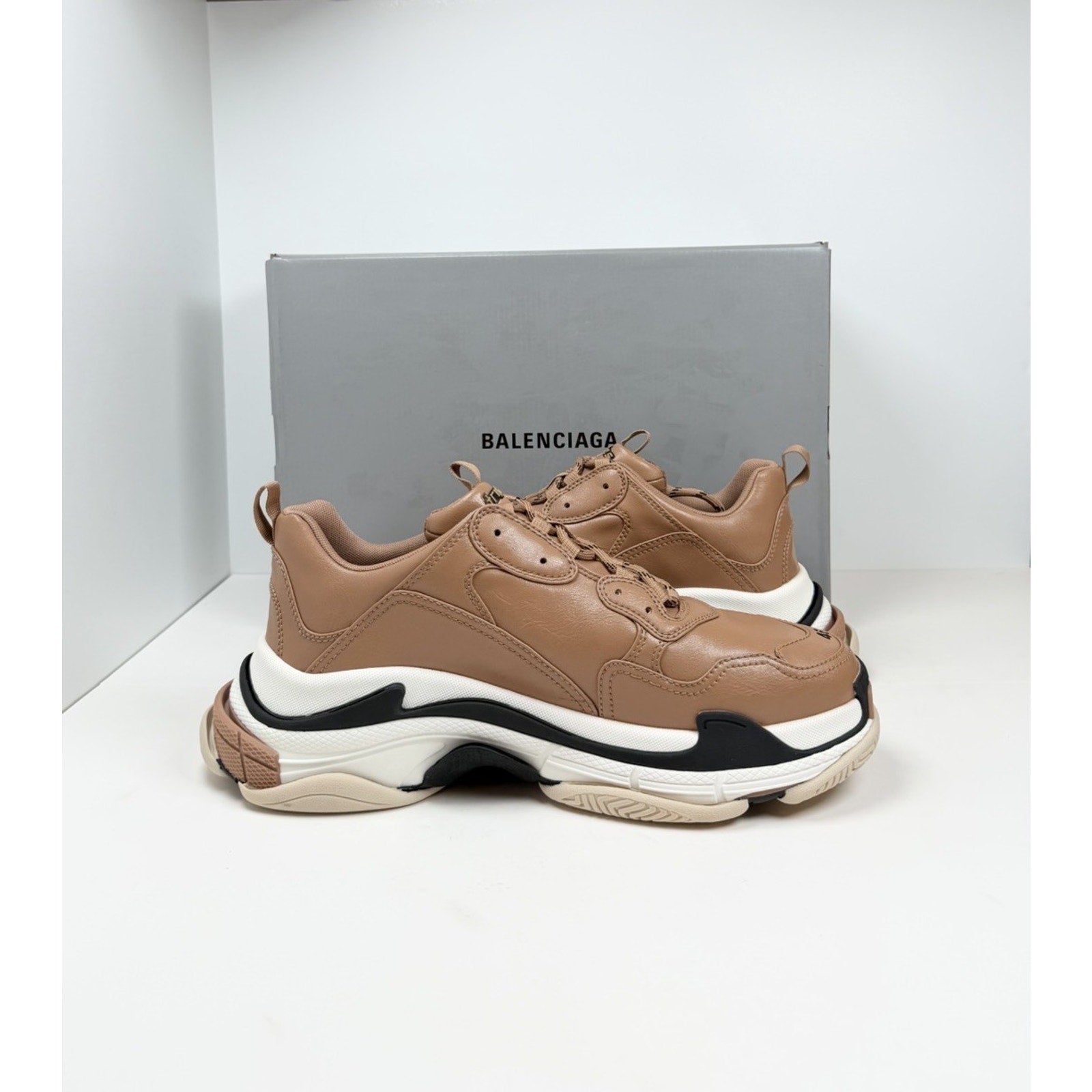 Size 46EU/13US- Balenciaga Triple S Beige NEW