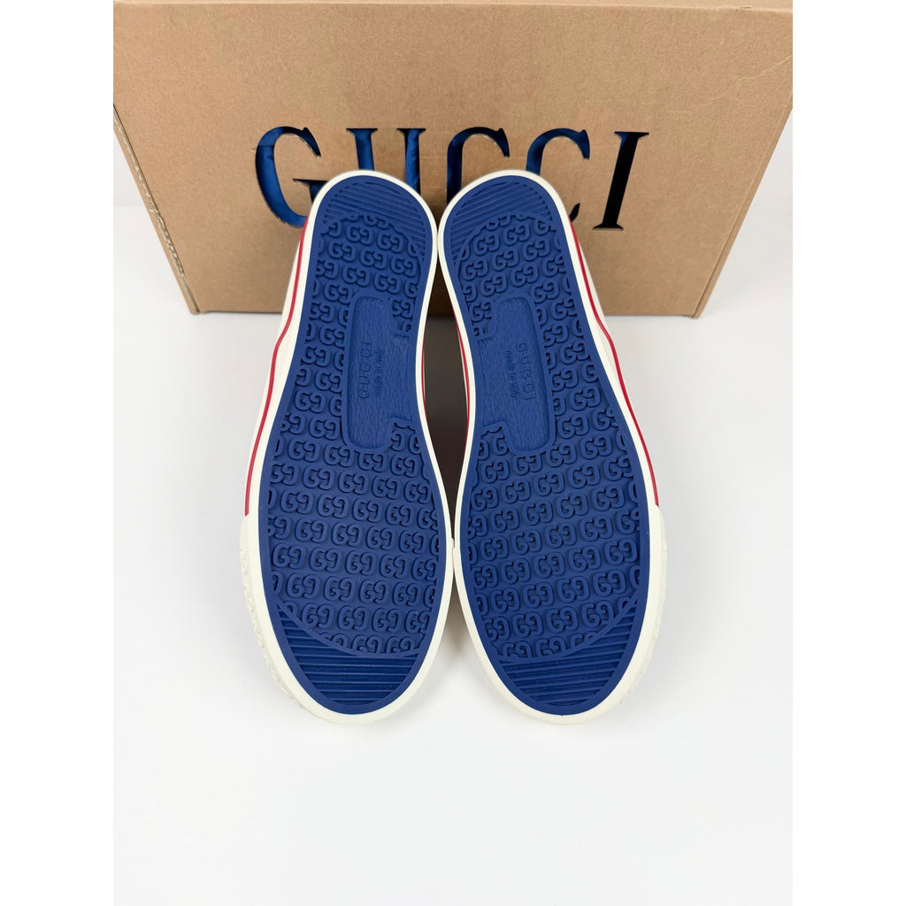 Size 8US - Gucci 1977 Blue Low Top Sneakers NEW
