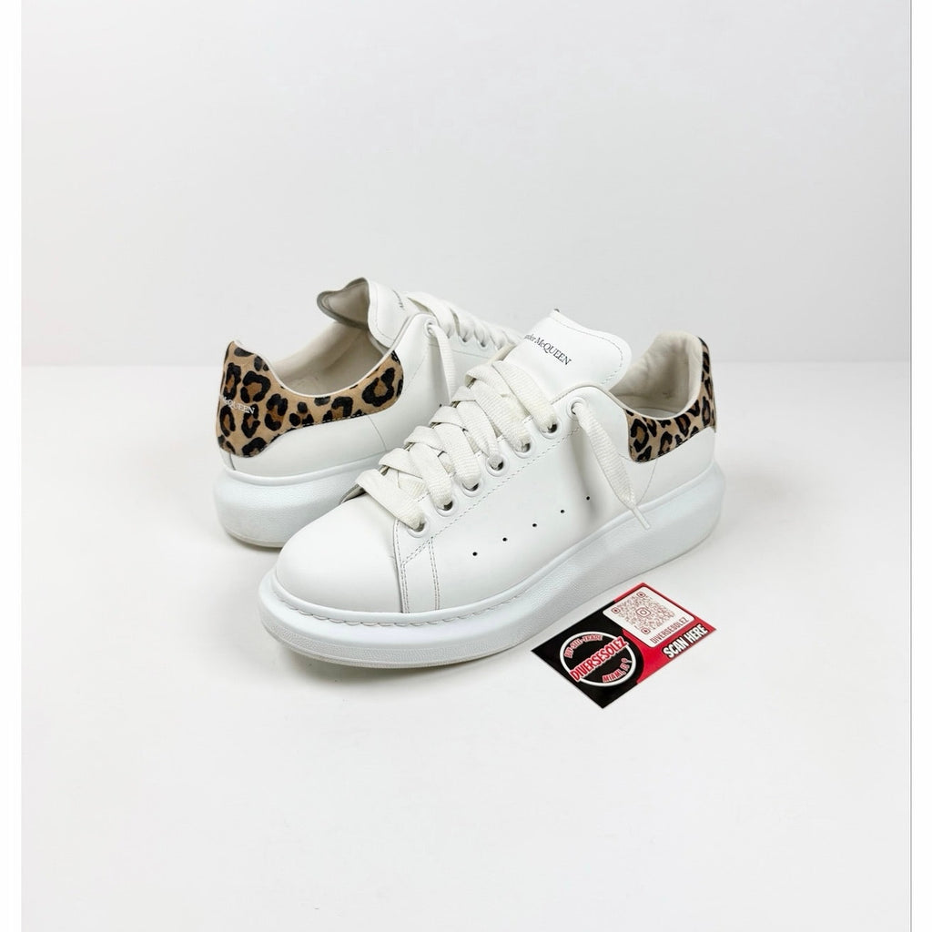 Size 41EU/8US - Alexander McQueen White Leopard