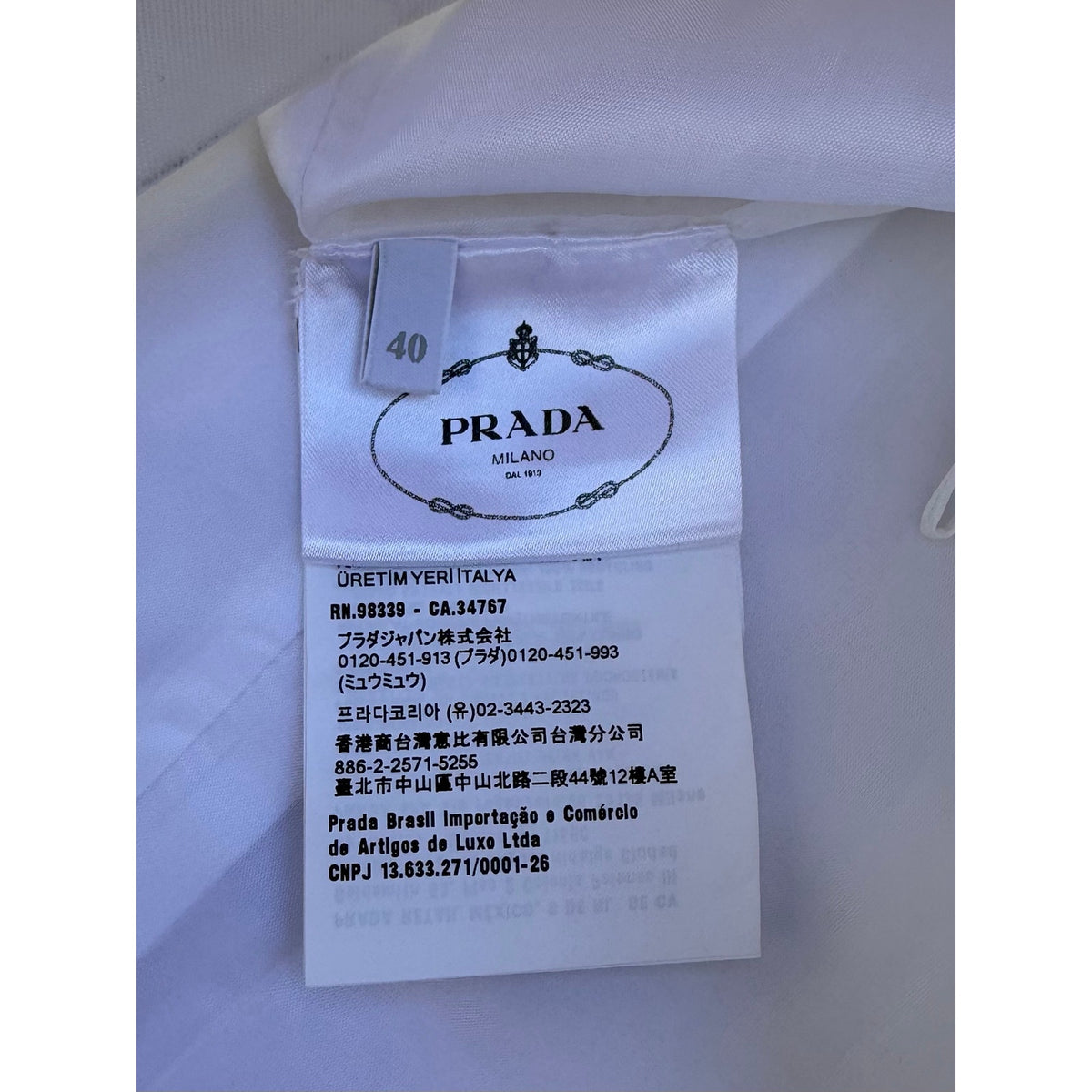 Size 40/US size 4 (S) - Prada Chino Zip Mini Shift Dress NEW