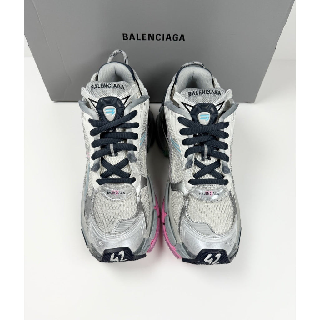 Size 42EU/9US - Balenciaga Runner Grey Pink Blue NEW