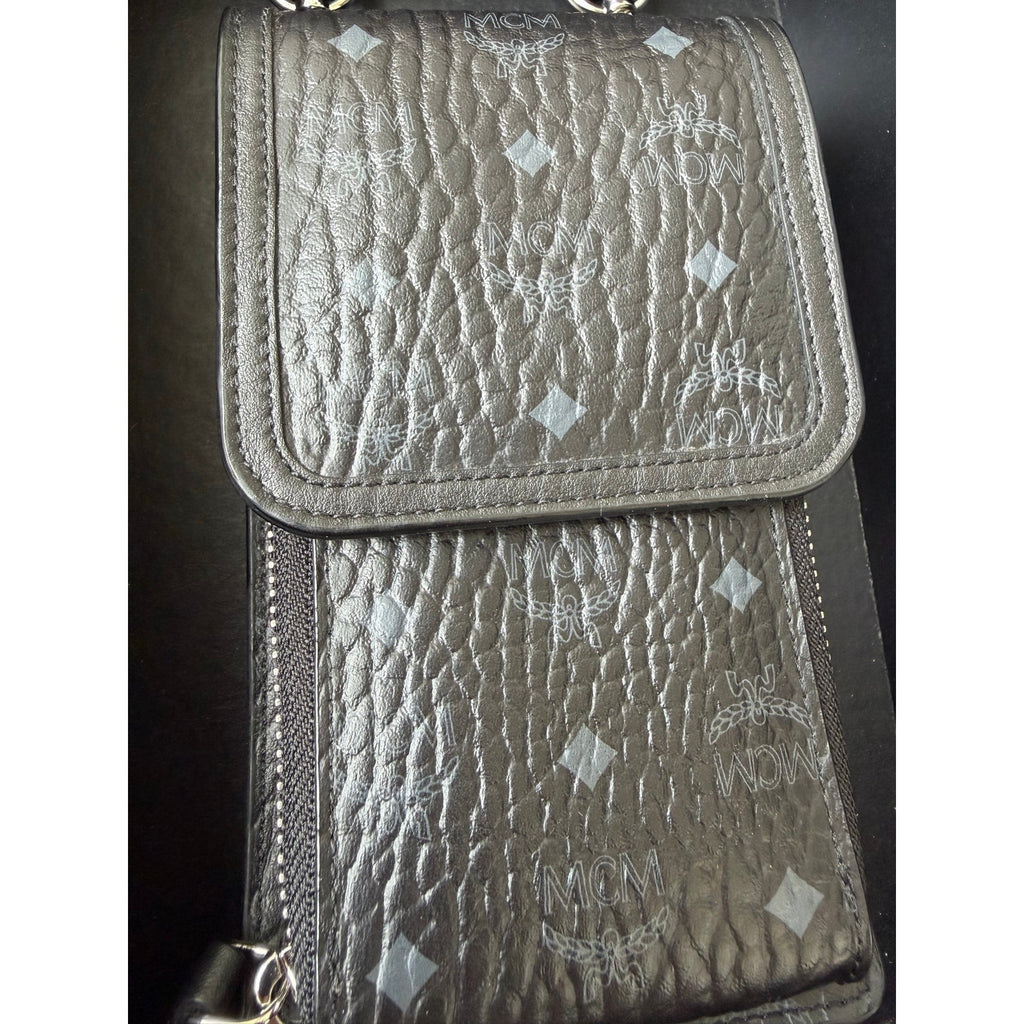 MCM Leather Phone Pouch Holder BRAND NEW