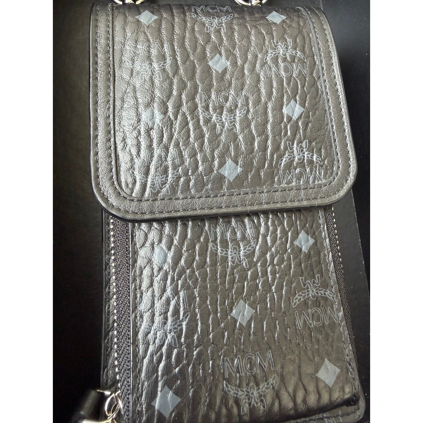 MCM Leather Phone Pouch Holder BRAND NEW
