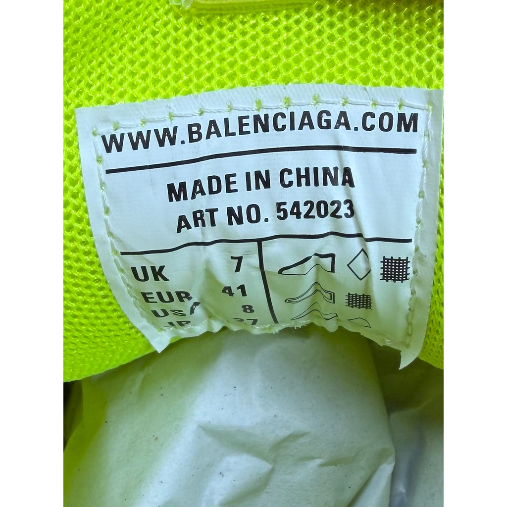 Size 41EU/8US - Balenciaga Track Fluo Yellow NEW