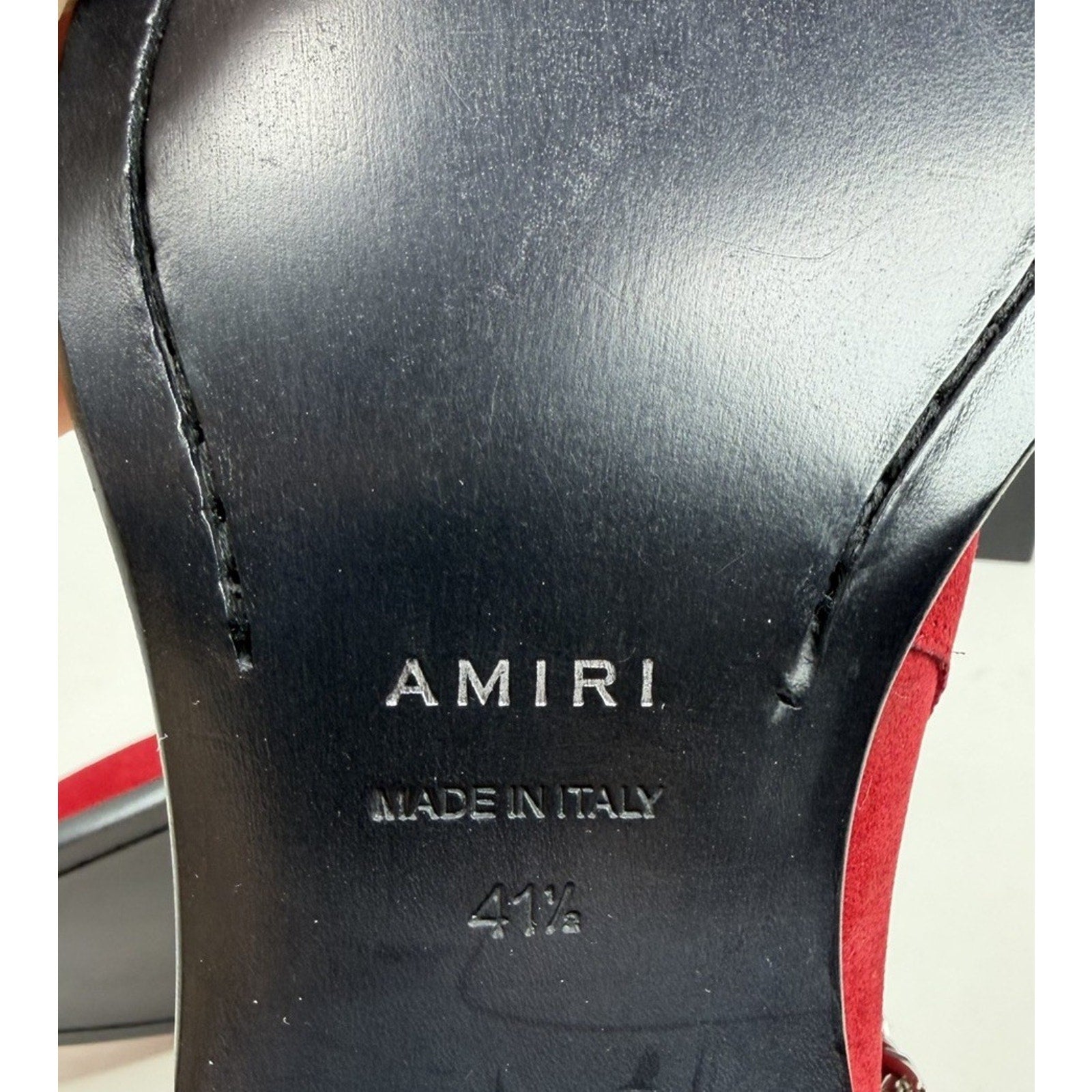 Size 8.5US - Amiri Chain Link Bandana Boots Merlot NEW