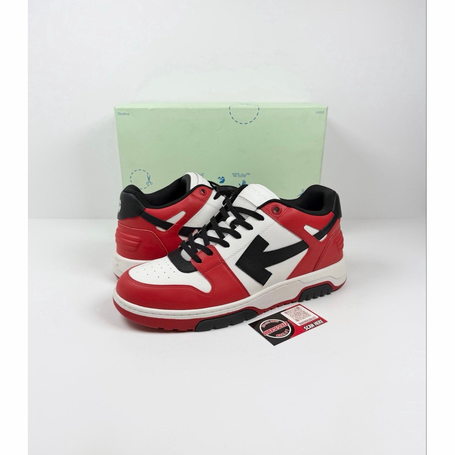 Size 49EU/16US - Off-White Out Of Office Red White Black