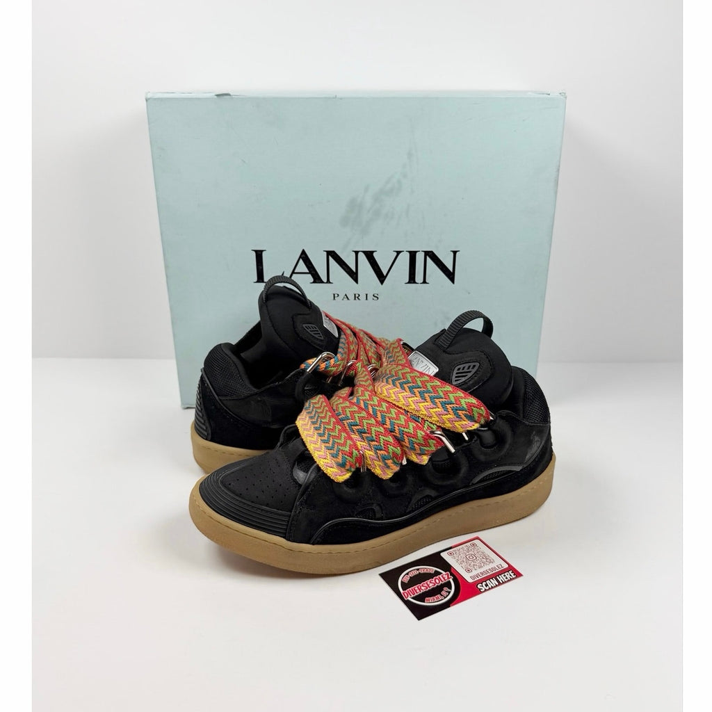Size 42EU/9US - Lanvin Curb Black Sneakers