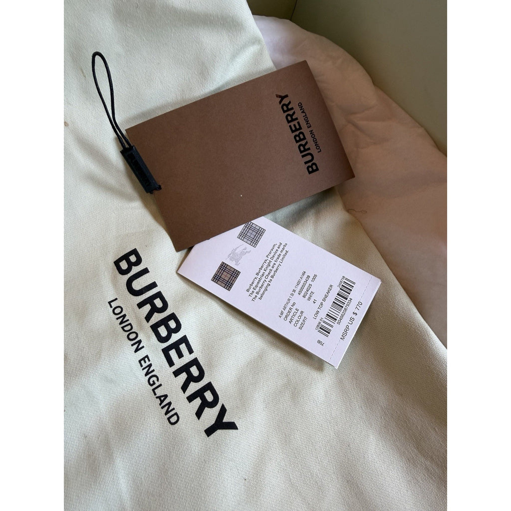 Size 41EU/8US - Burberry Arthur White Brown