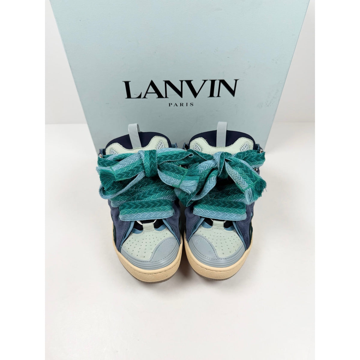 Size 40EU/7US - Lanvin Curb Blue Sneakers