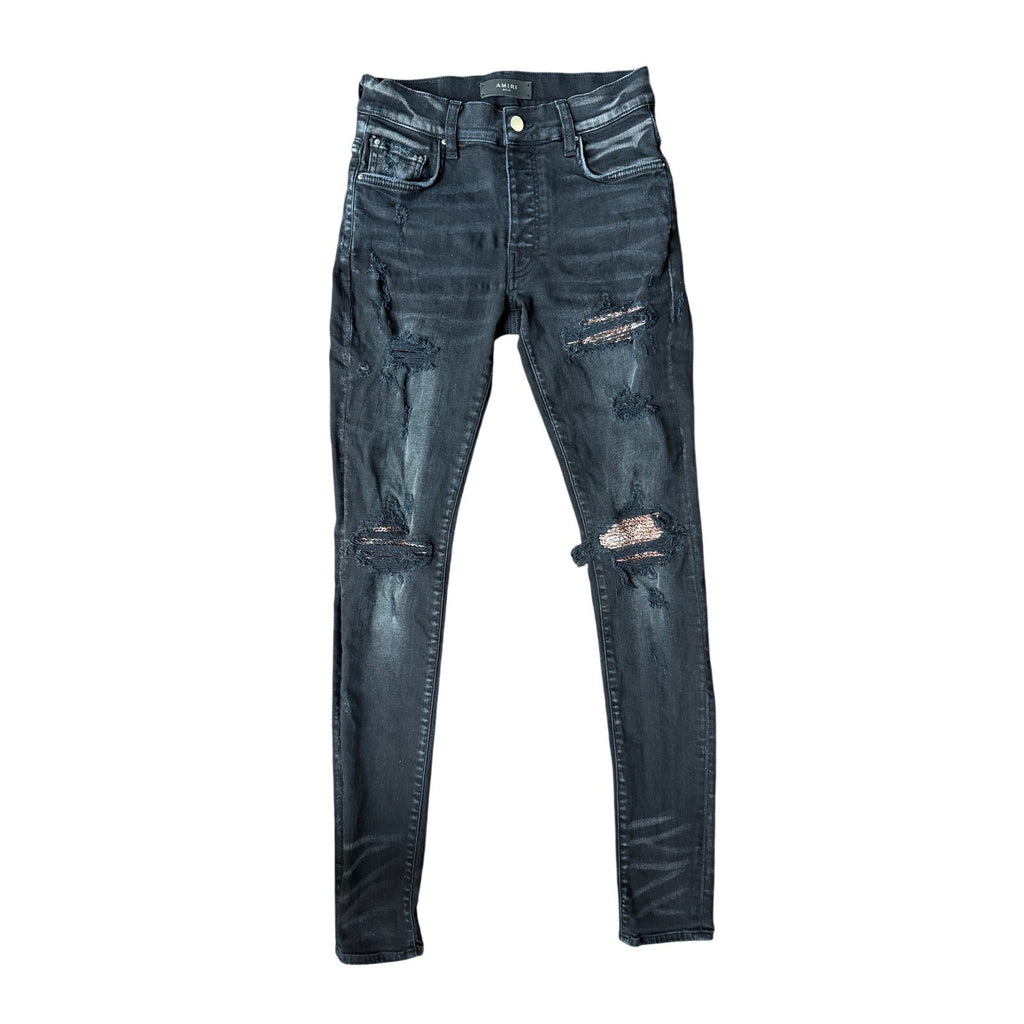 Size 28 - Amiri MX1 Bandana Patch Distressed Jeans