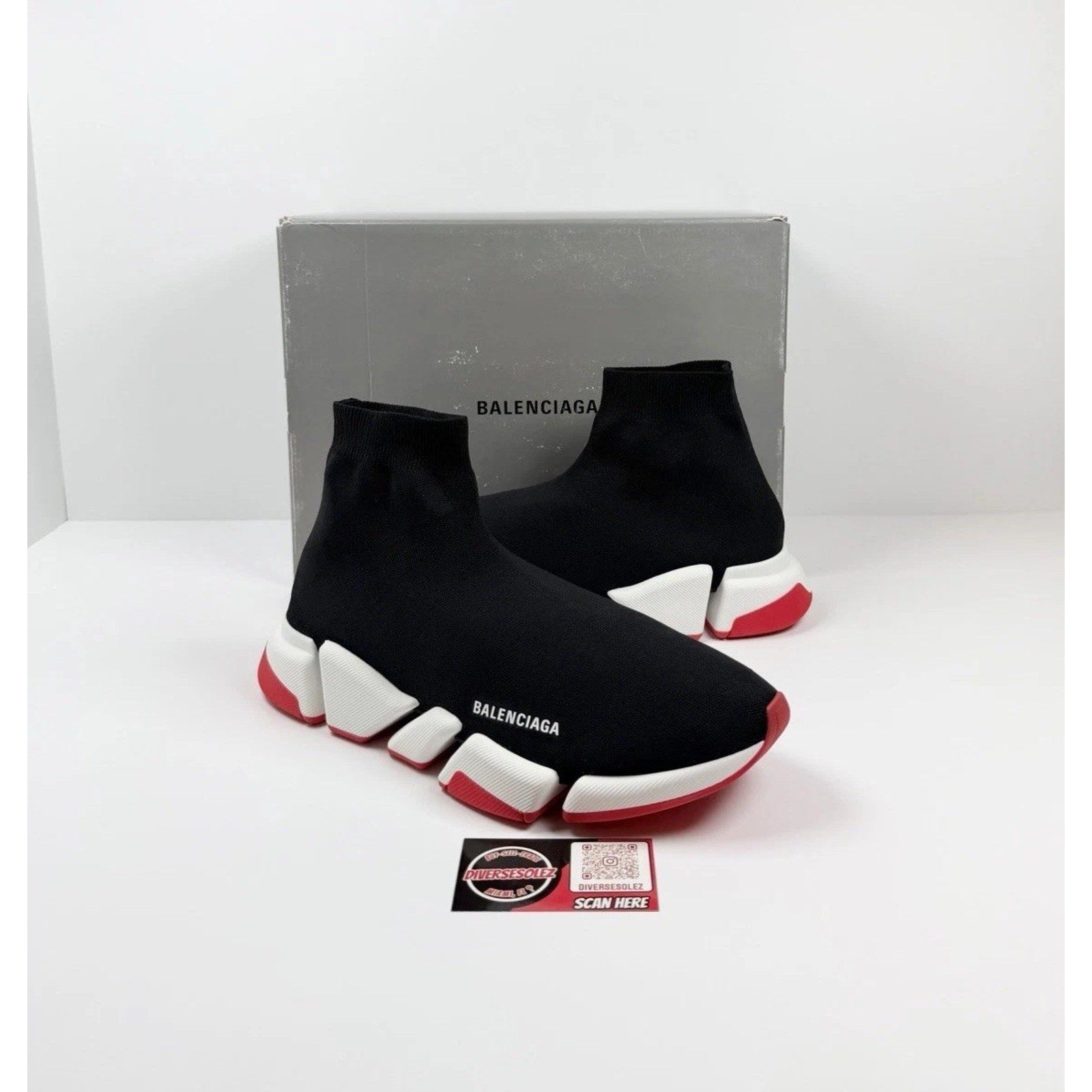 Size 46EU/13US - Balenciaga Speed Triple Black Red NEW