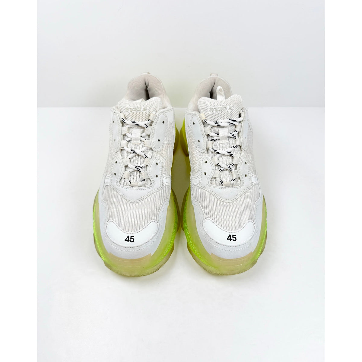 Size 45EU/12US - Balenciaga Triple S White Neon