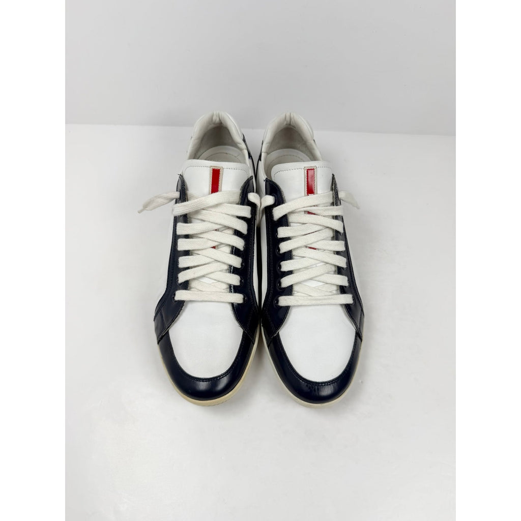 Size 10UK/11US - Prada Offshore Leather Low Top