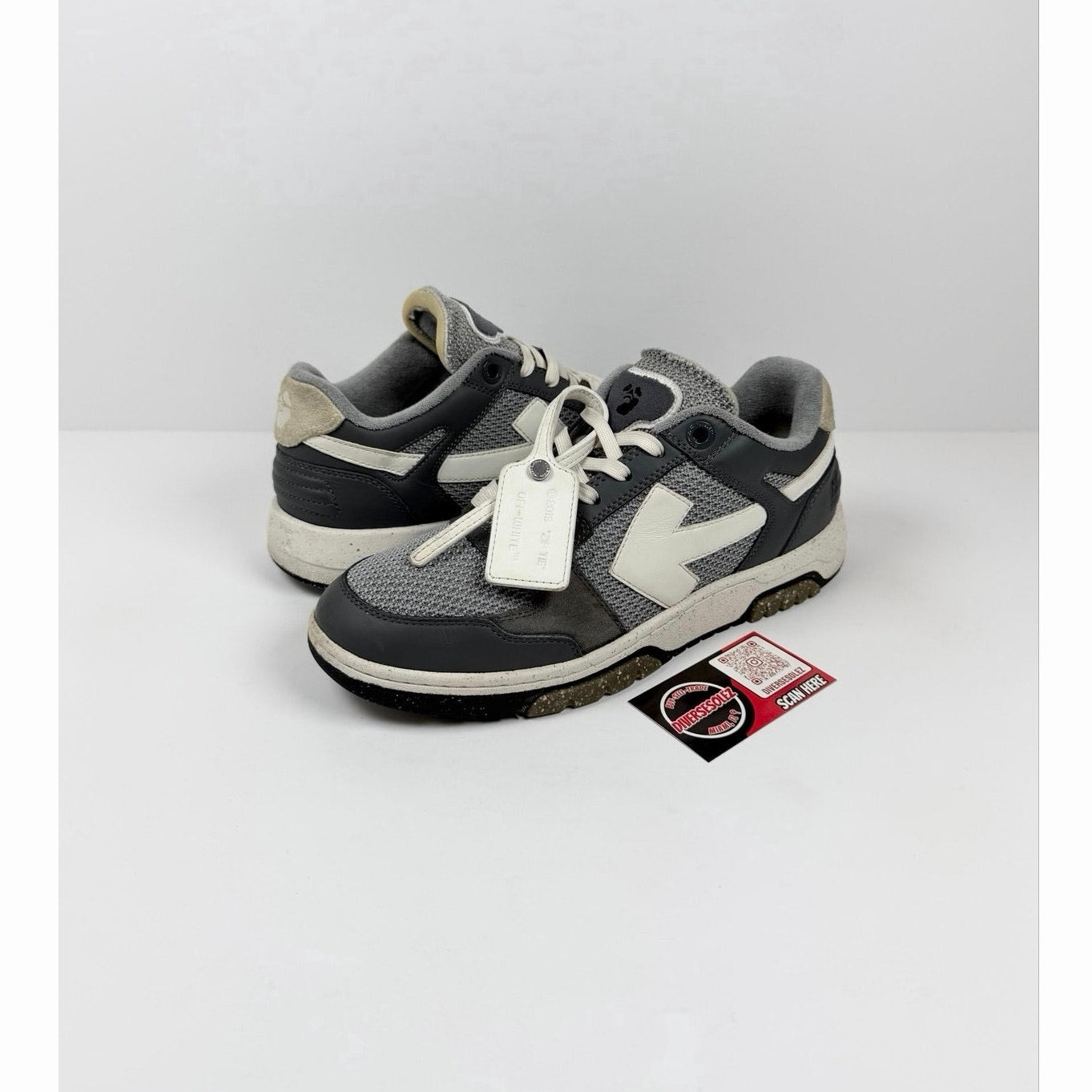 Size 43EU/10US - Off-White Out Of Office Grey White Sneakers