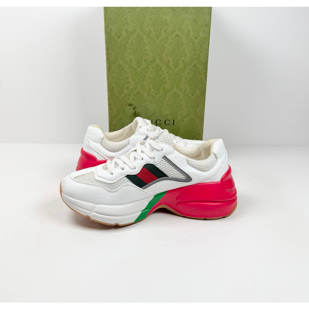 Size 9.5 - Gucci Rhyton White Red Green Womens