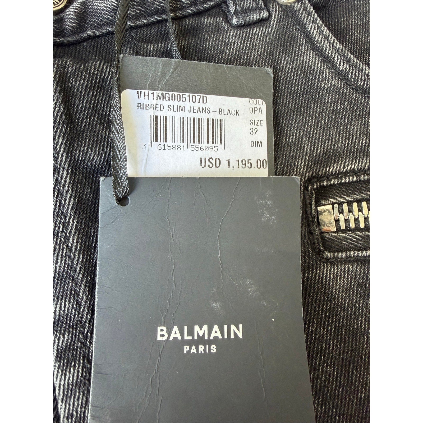 Size 32 - Balmain Denim Biker Jeans NEW with tags