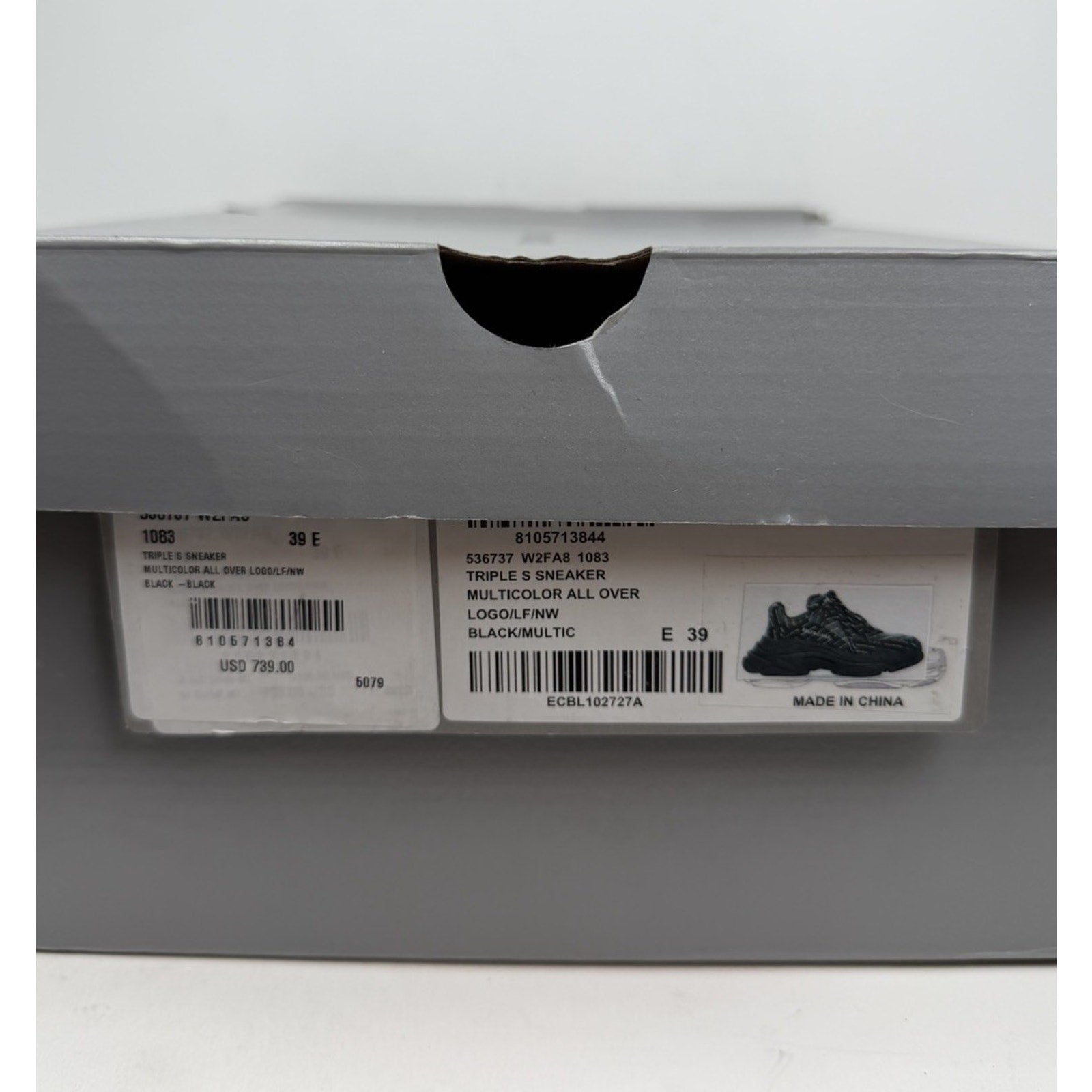 Size 39EU/6US - Balenciaga Triple S Multicolor NEW