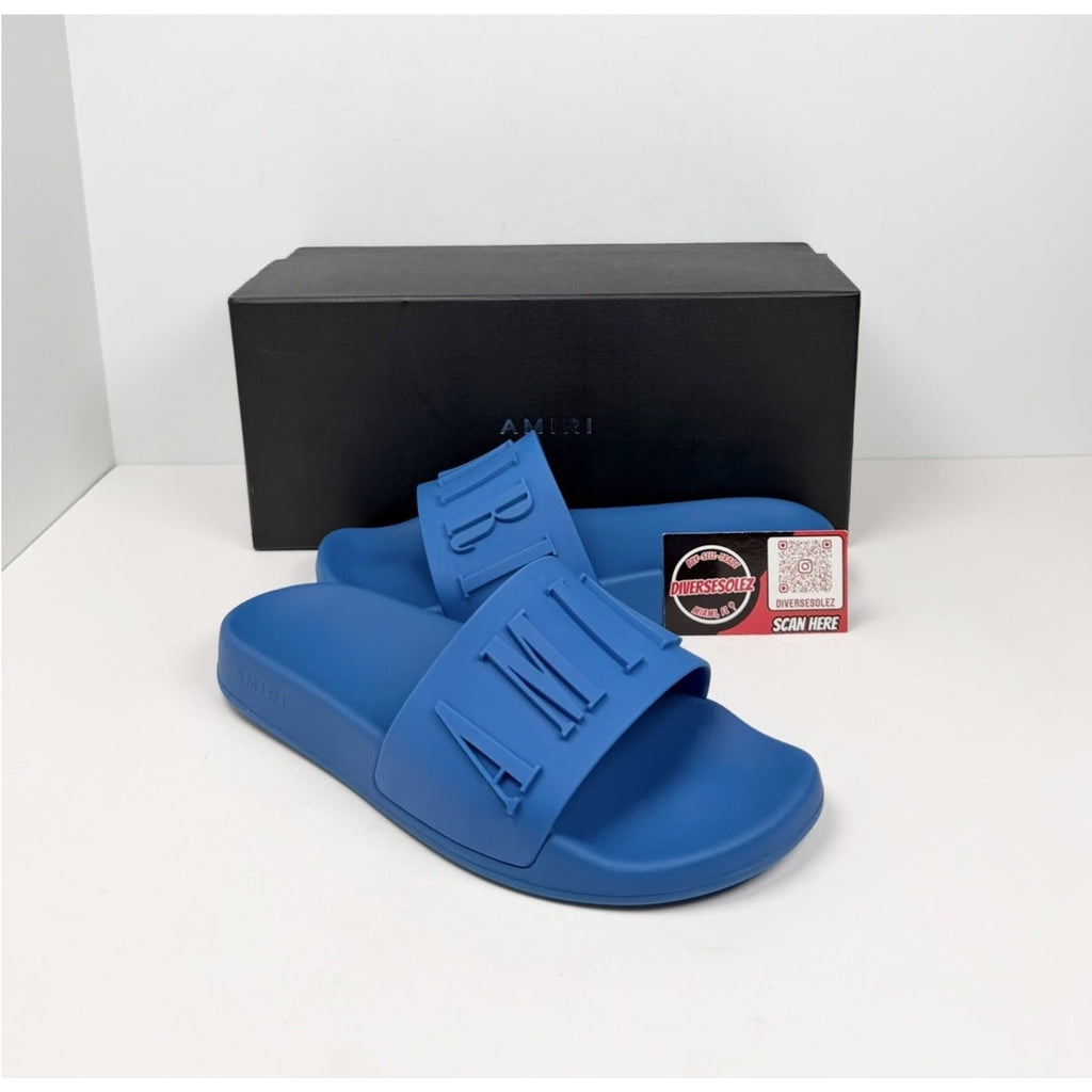 Size 41EU/8US- Amiri Logo Pool Slides NEW