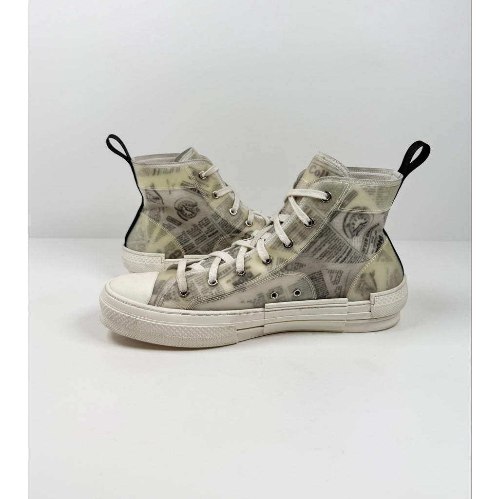 Size 44EU/11US - Dior b23 Newspaper Print High Top