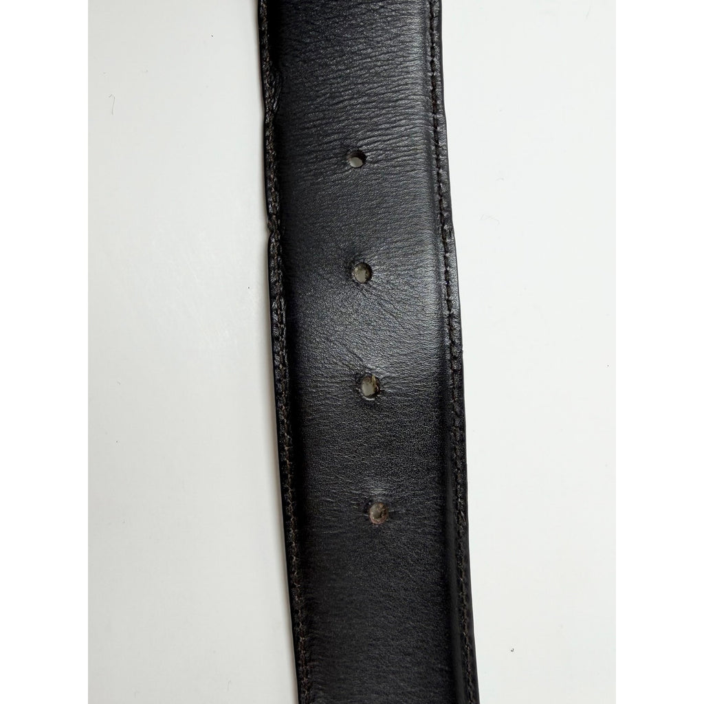 Size 90/36 - Gucci Bamboo Accent Leather Belt