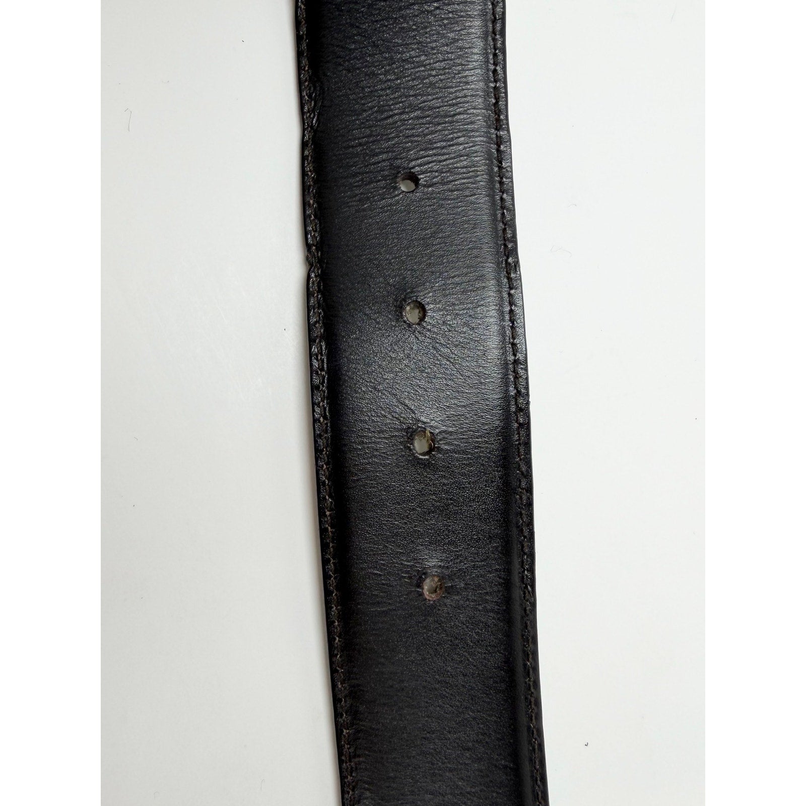 Size 90/36 - Gucci Bamboo Accent Leather Belt