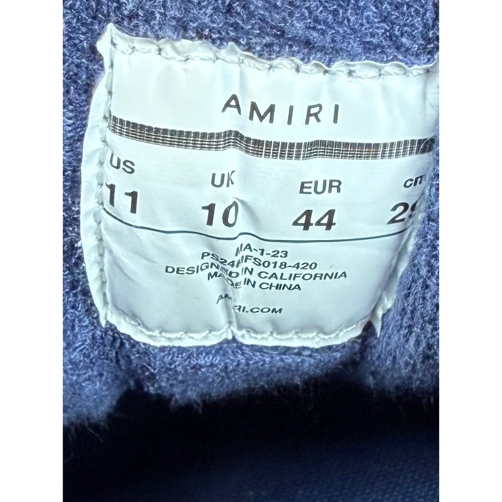 Size 44EU/11US - Amiri MA-1 White Light Blue