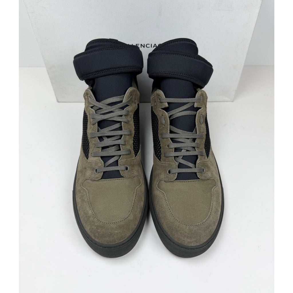Size 45EU/12US - Balenciaga Olive Suede High Top NEW