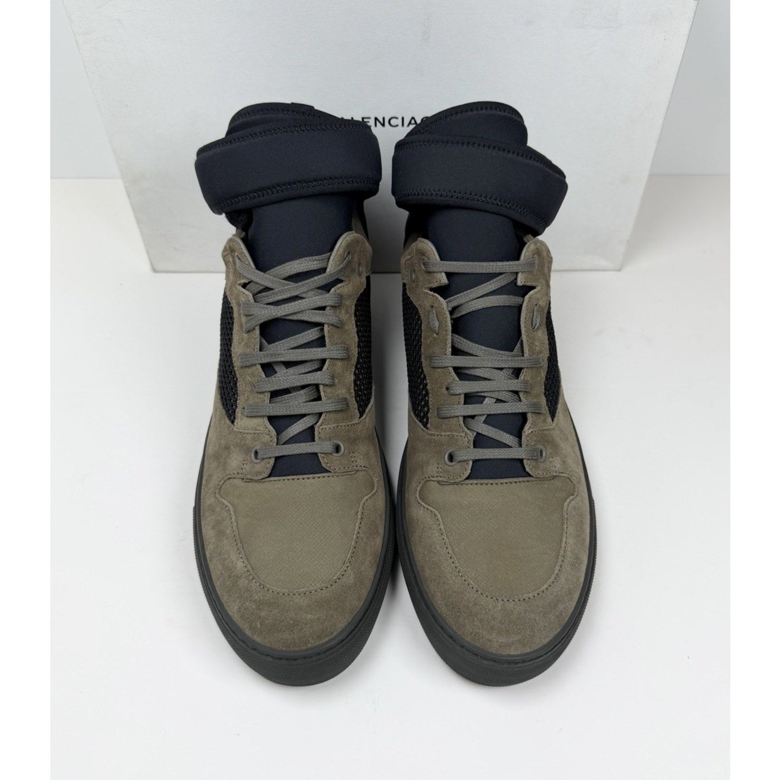 Size 45EU/12US - Balenciaga Olive Suede High Top NEW