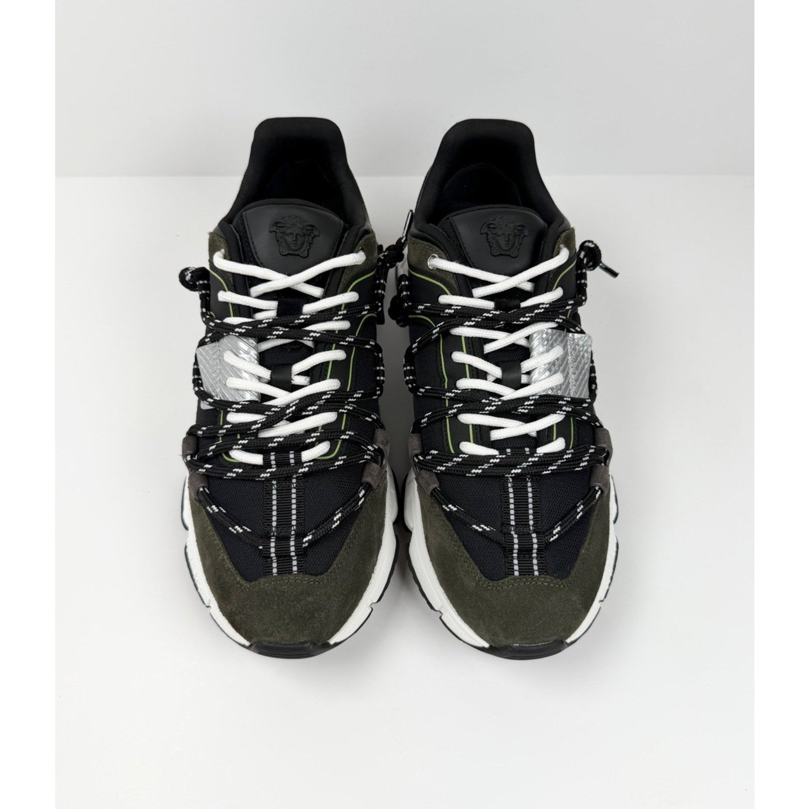 Size 46EU/13US - Versace Trigreca Olive Green NEW!