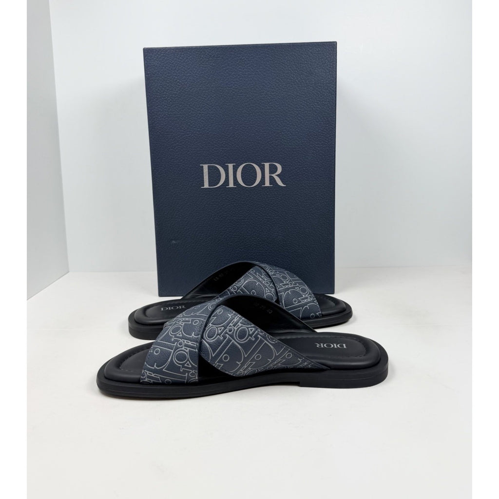 Size 40EU/7US - Dior Alias Navy Blue Sandals NEW