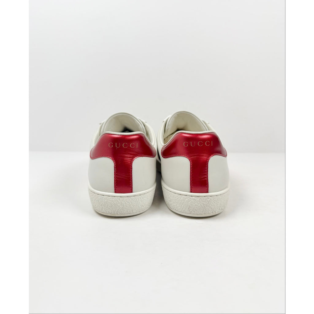 Size 7US - Gucci Ace Strap Leather Low Top