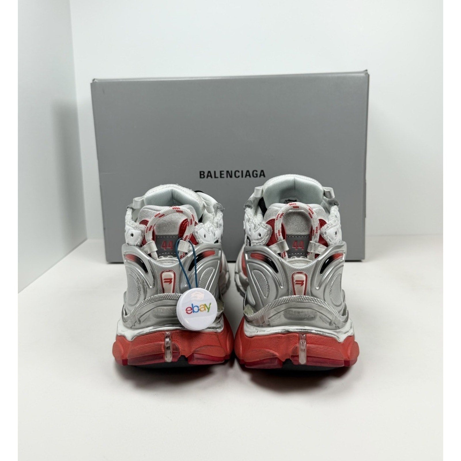 Size 44EU/11US - Balenciaga Runner White Red Black NEW