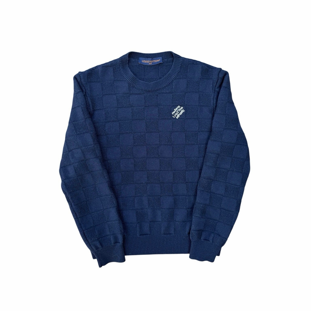 Size S - Louis Vuitton Damier Wool Crewneck