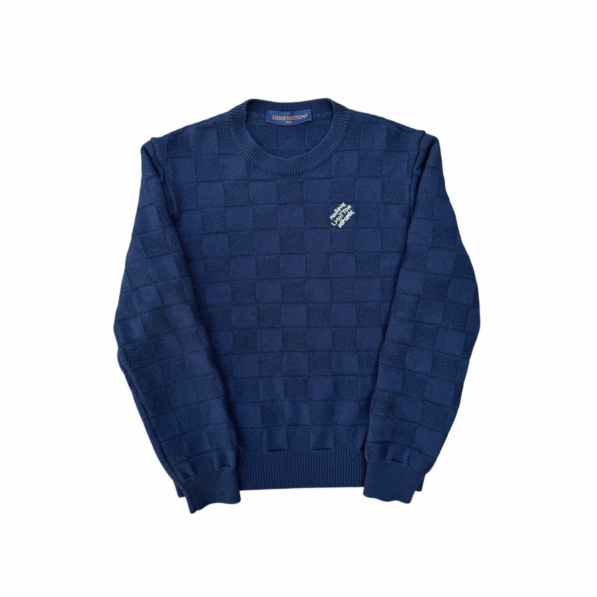 Size S - Louis Vuitton Damier Wool Crewneck