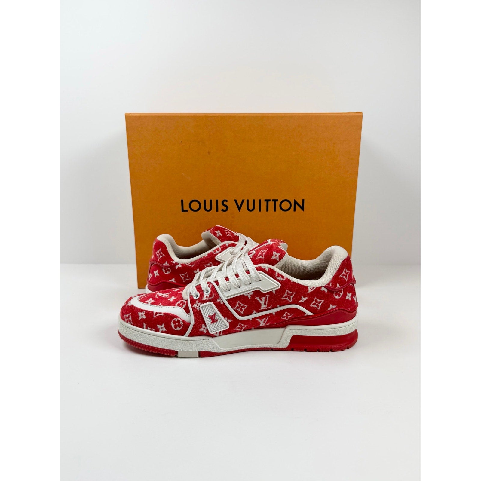 Size 7UK/8US - Louis Vuitton Monogram Textile Trainers
