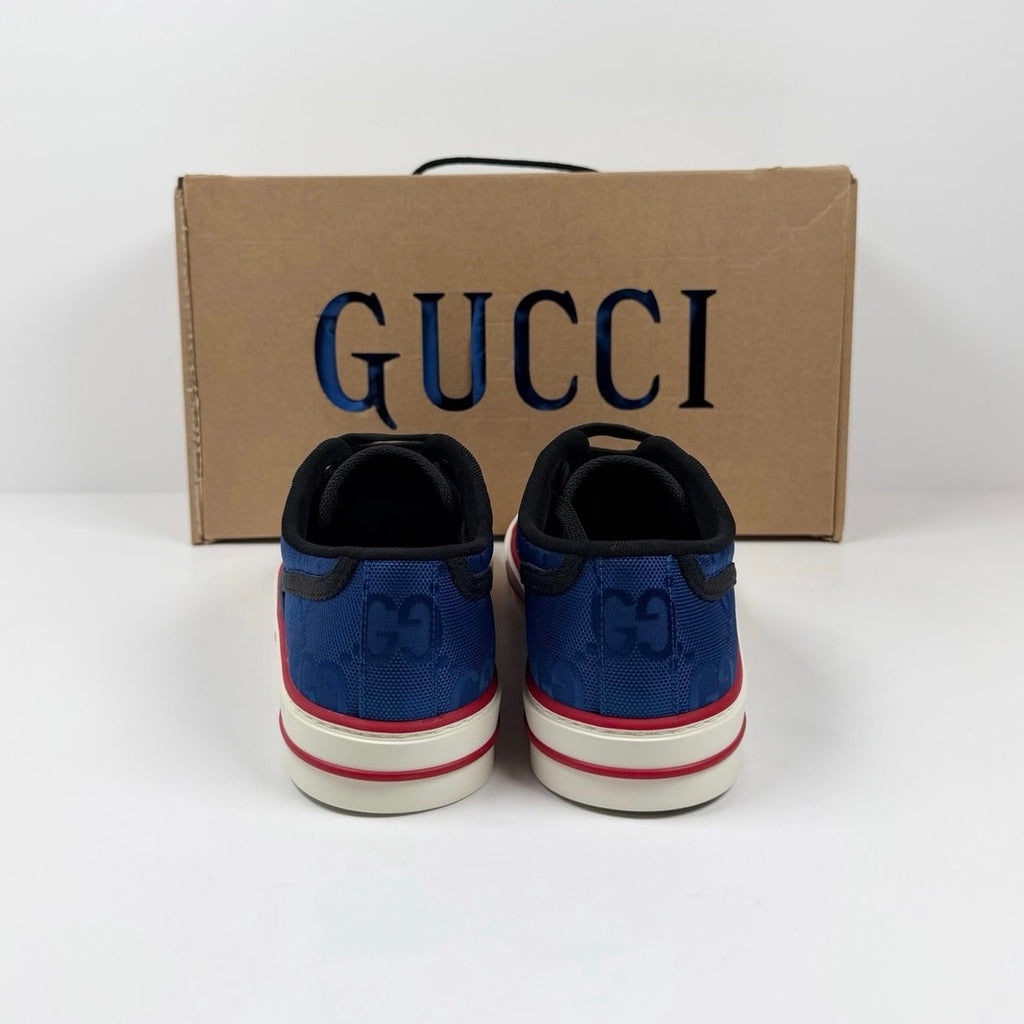 Size 8US - Gucci 1977 Blue Low Top Sneakers NEW