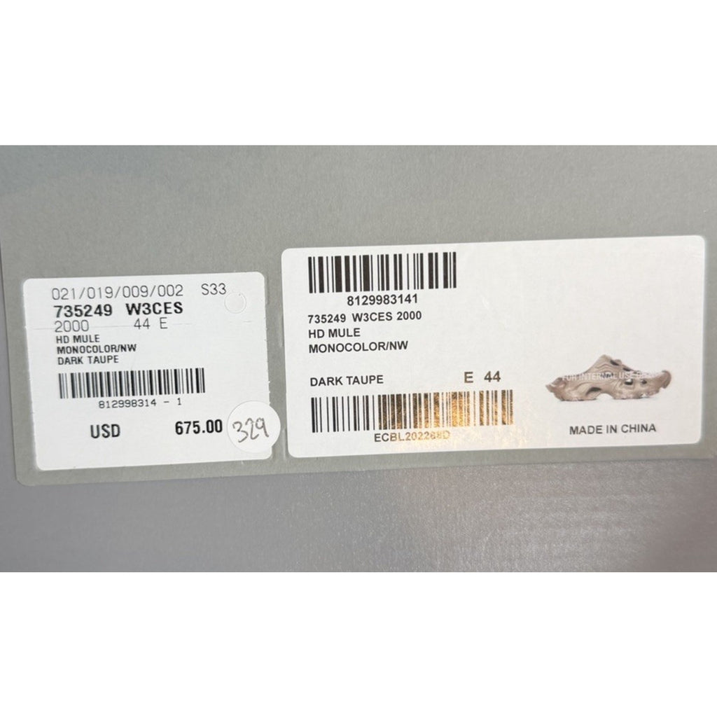Size 44EU/11US - Balenciaga HD Mule Slip On Taupe NEW
