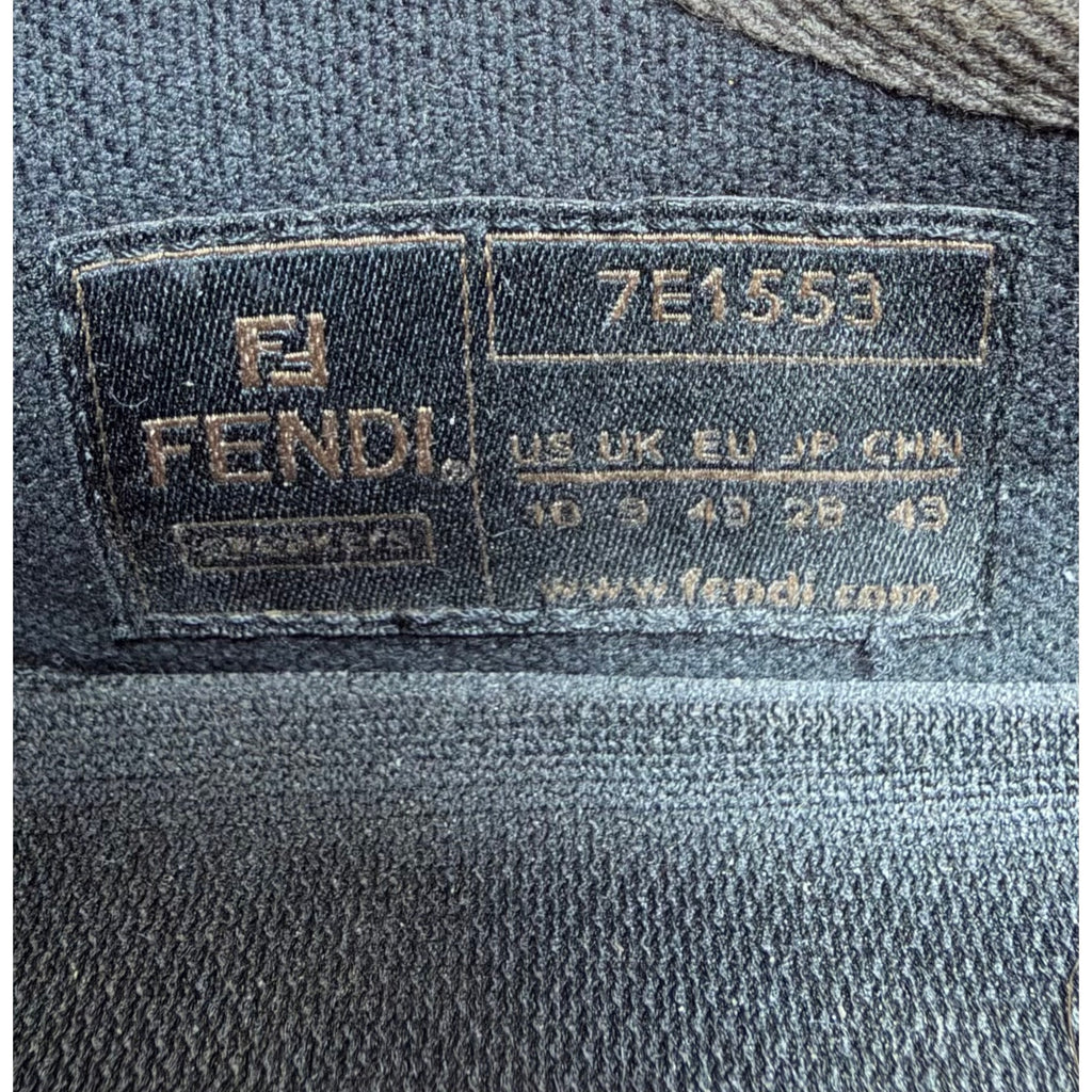 Size 9UK/10US - Fendi FF Jacquard Low Top