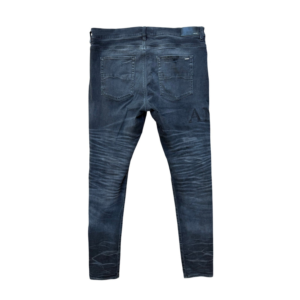 Size 38 - Amiri Distressed Black Gold Flake Jeans