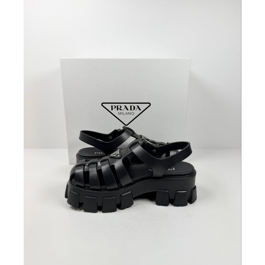 Size 40EU/10 - Rubber Monolith Sandals Women NEW