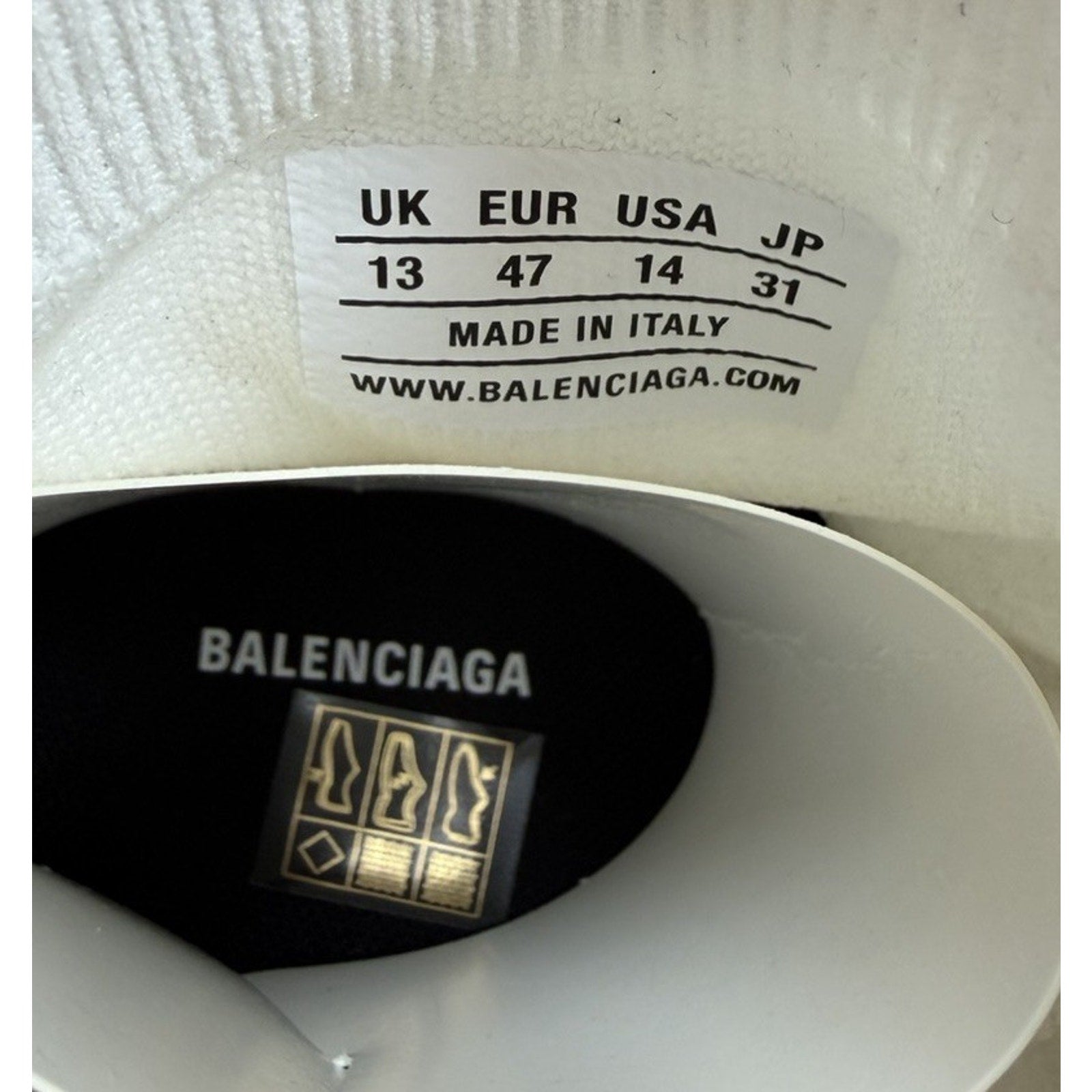 Size 47EU/14US - Balenciaga Speed 2.0 Triple White NEW