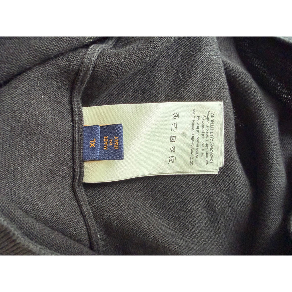 Size XL Fits L - Louis Vuitton Jaquard Polo Long Sleeve