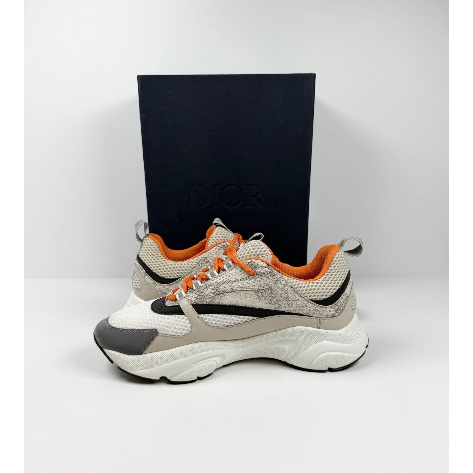 Size 44EU/11US - Dior B22 Python Beige Sneakers